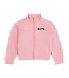 Palm Angels Cropped Curved Logo Track Jacket In Pink