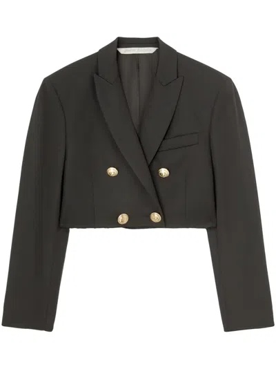 PALM ANGELS CROPPED DOUBLE-BREASTED BLAZER