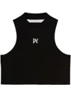 Palm Angels Pa Monogram Top In Black