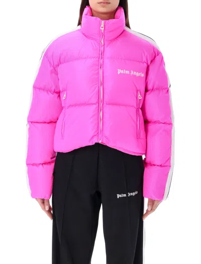 PALM ANGELS CROPPED TRACK DOWN JACKET