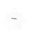 Palm Angels Cropped White T-shirt With Classic Fit In White