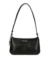 Palm Angels Georgina Shoulder Bag In Black Leather In Black