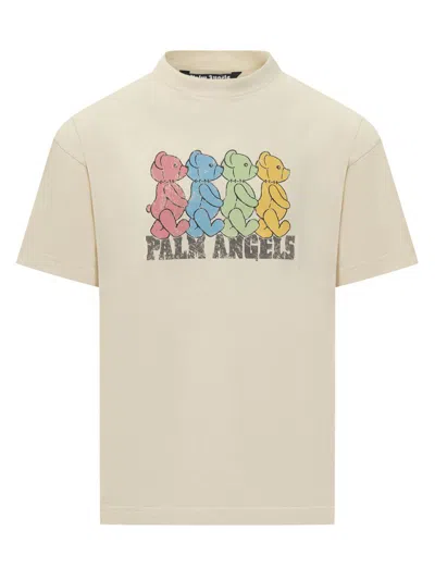 Palm Angels Crossroads Bears T-shirt In Ivory