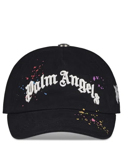 PALM ANGELS CURVED BRIM CAP WITH BOLD EMBROIDERY AND COLORFUL ACCENTS
