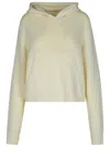 Palm Angels 'curved' Wool Blend Sweater In Neutrals