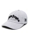 Palm Angels Curved Logo Cap In Grau