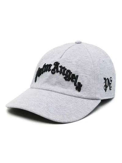 Palm Angels Curved Logo Cap In White