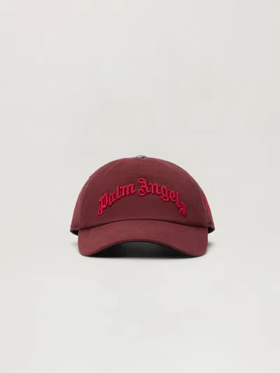 Palm Angels Curved Logo Cap In Pink