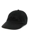 Palm Angels Curved Logo Cap In Schwarz