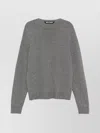Palm Angels Curved Logo Sweater Grey Melange - Off W