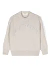 Palm Angels Curved Logo Jumper In 中性色