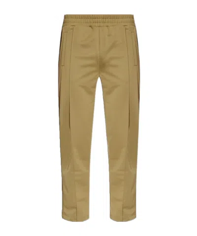 Palm Angels Elastic Waist Casual Pants In Green