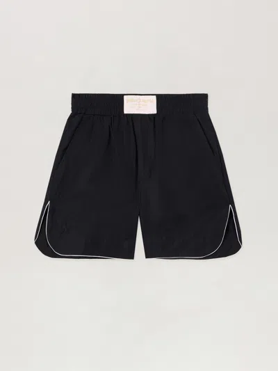 Palm Angels Curved Logo Shorts In Multi
