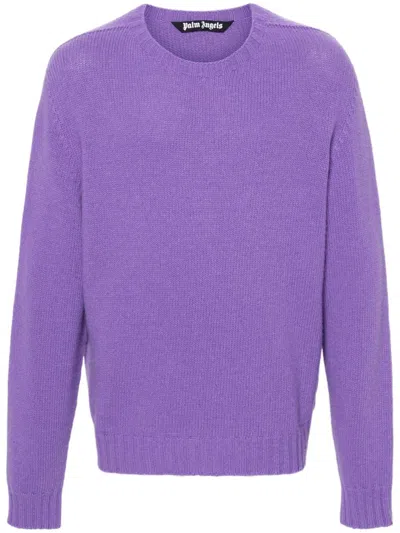 PALM ANGELS PALM ANGELS CURVED LOGO SWEATER