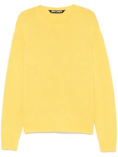 PALM ANGELS CURVED LOGO SWEATER