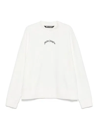 PALM ANGELS CURVED-LOGO SWEATSHIRT