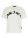 Palm Angels Regular Logo T-shirt Short Sleeves In White