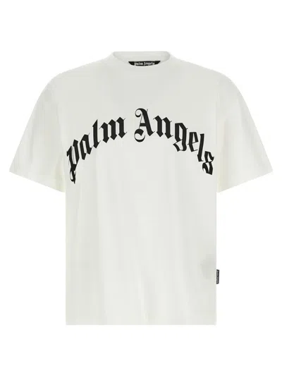PALM ANGELS PALM ANGELS 'CURVED LOGO' T-SHIRT