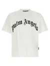 Palm Angels Regular Logo T-shirt Short Sleeves In White