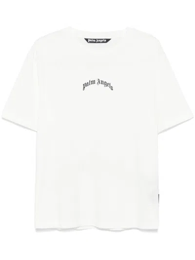 PALM ANGELS CURVED-LOGO T-SHIRT
