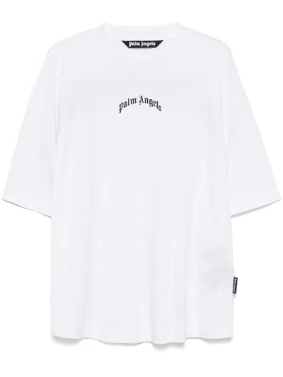 PALM ANGELS CURVED-LOGO T-SHIRT