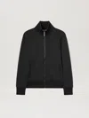 Palm Angels Curved Logo Track Jacket In 1003 Black - Off White