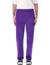 Palm Angels Curved Logo Track Pants In Purple