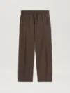 Palm Angels Techno Fabric Track Pants In 1303 Vintage Black - Off White