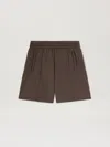 Palm Angels Curved Logo Track Shorts In 1303 Vintage Black - Off White