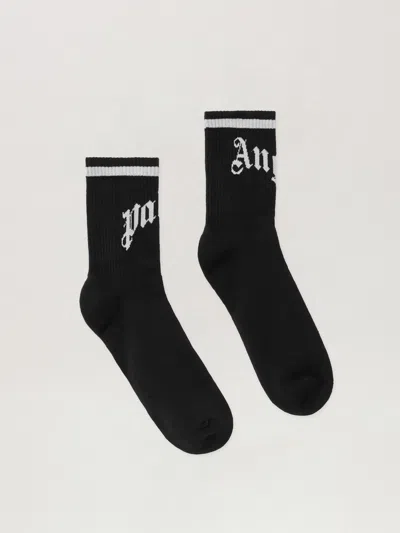 PALM ANGELS CURVED LOGO TRACK SOCKS