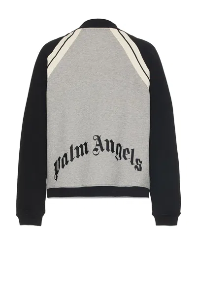 PALM ANGELS CURVED LOGO TRACK VARSITY JACKET