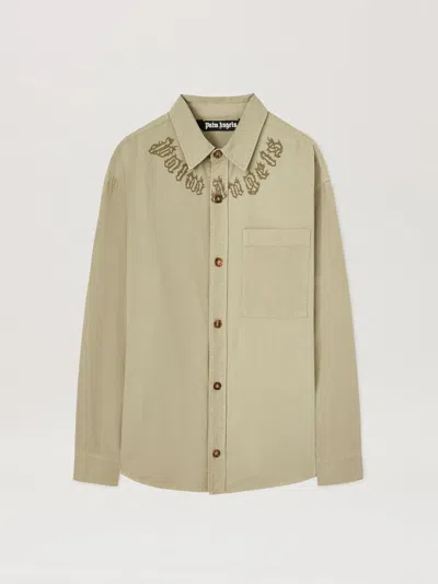 Palm Angels Curved Logo Varsity Jacket