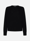PALM ANGELS CURVED LOGO WOOL-BLEND SWEATER
