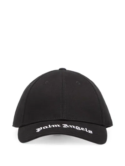 Palm Angels Curved Logo-visor Baseball Cap In Gray