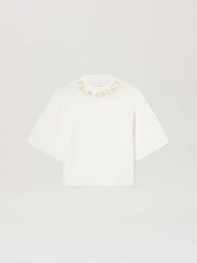 Palm Angels Seasonal Logo T-shirt In White