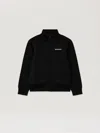 Palm Angels Curvedlogo Cut Track Jkt In Black