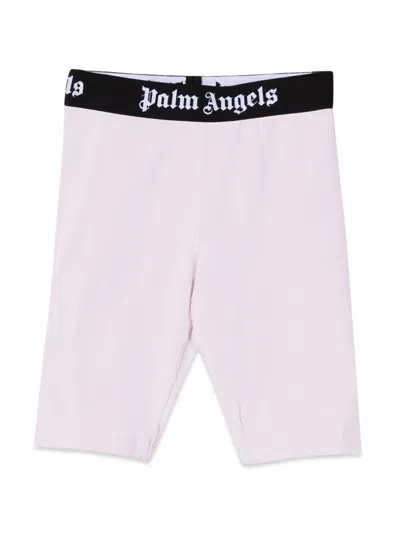Palm Angels Mini Cyclist Shorts For Girls In White