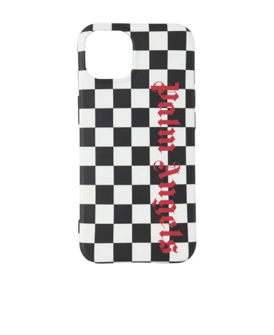 Palm Angels Damier Iphone 13 Mobile Phone Case In Black