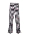 Palm Angels Damier-print Track Pants In Black
