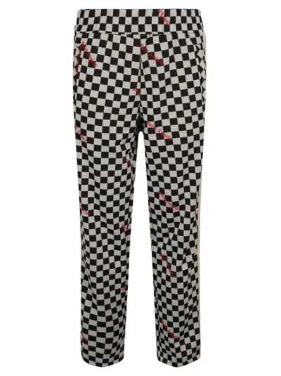 Palm Angels Damier Track Pants In White
