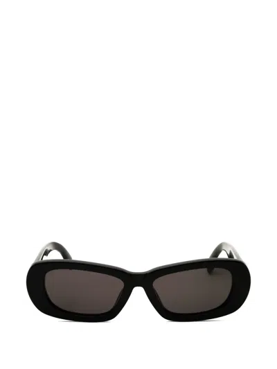 Palm Angels Dana Oval-frame Sunglasses In Yellow