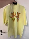 Palm Angels Dancing Bear Printed T-shirt In Nude