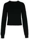 Palm Angels Dark Grey Merino Wool Blend Sweater