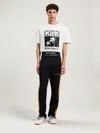 Palm Angels Relaxed-fit Graphic Print T-shirt With Palm Tree Imagery In White