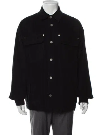 Pre-owned Palm Angels Denim Jacket In Black