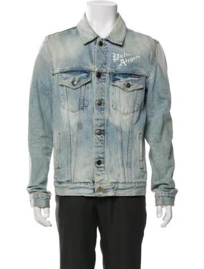 Pre-owned Palm Angels Denim Jacket In Blue