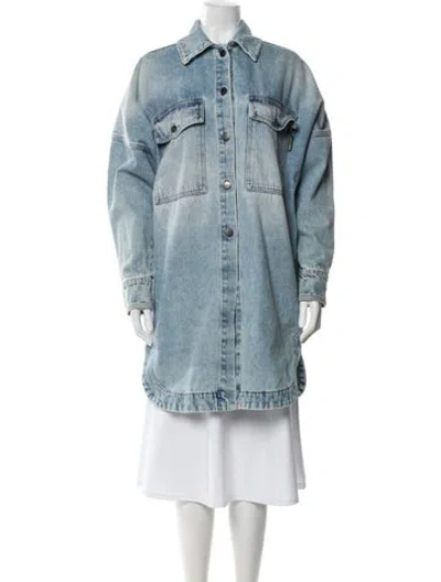 Pre-owned Palm Angels Denim Jacket In Blue