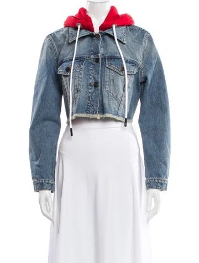 Pre-owned Palm Angels Denim Jacket In Blue