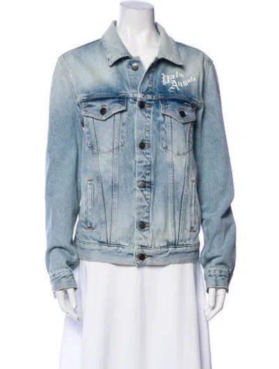 Pre-owned Palm Angels Denim Jacket In Blue