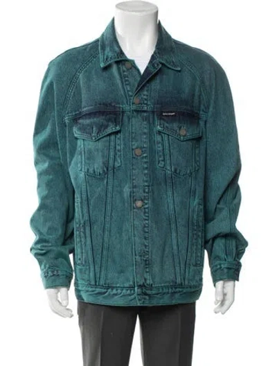 Pre-owned Palm Angels Denim Jacket In Blue